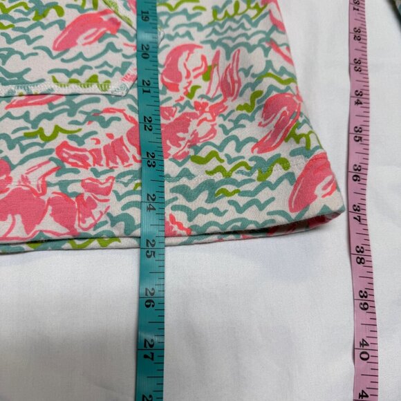 Lilly Pulitzer Captain Popover Lobstah Roll Print Cotton Small EUC - Picture 6 of 10